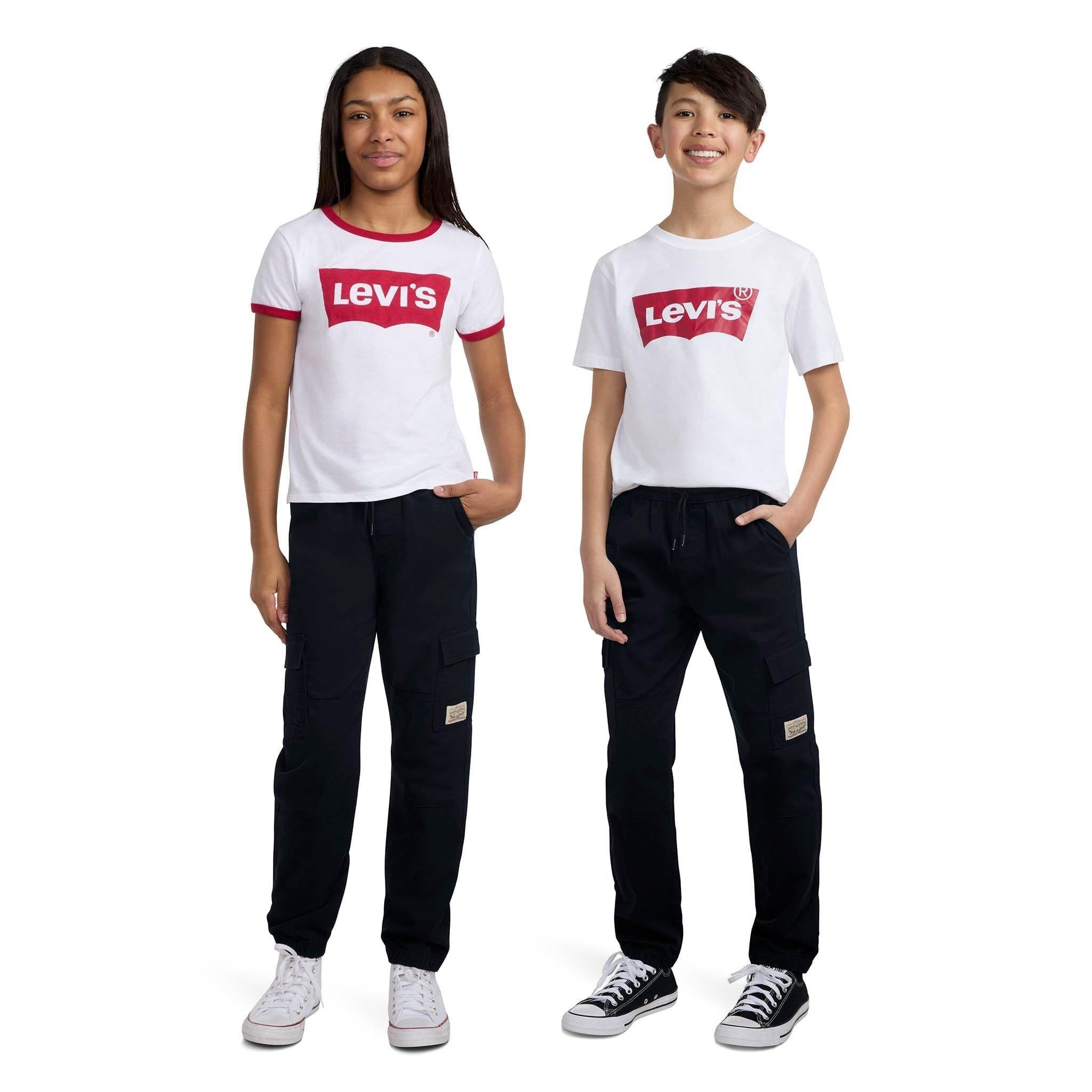 Levi's Big Kids' Relaxed Cargo Joggers -Black - BLACK